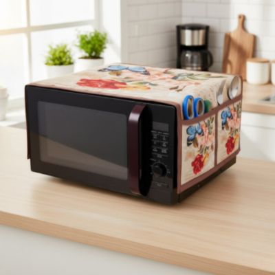 Jute Microwave Cover