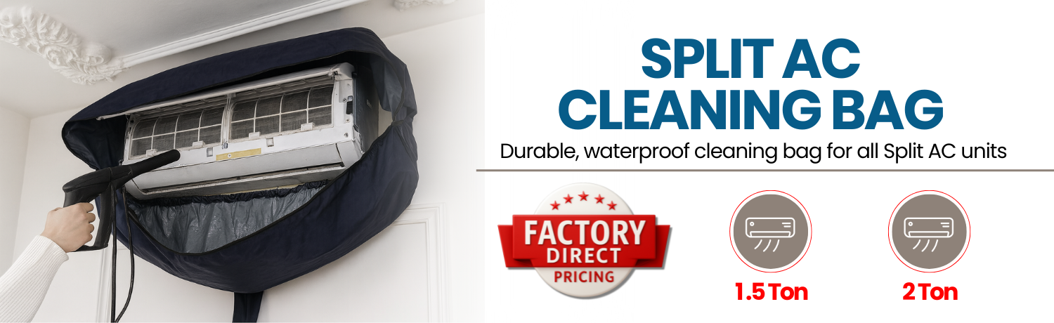 Reusable Split AC Service Bags & Waterproof Indoor AC Cleaning Covers