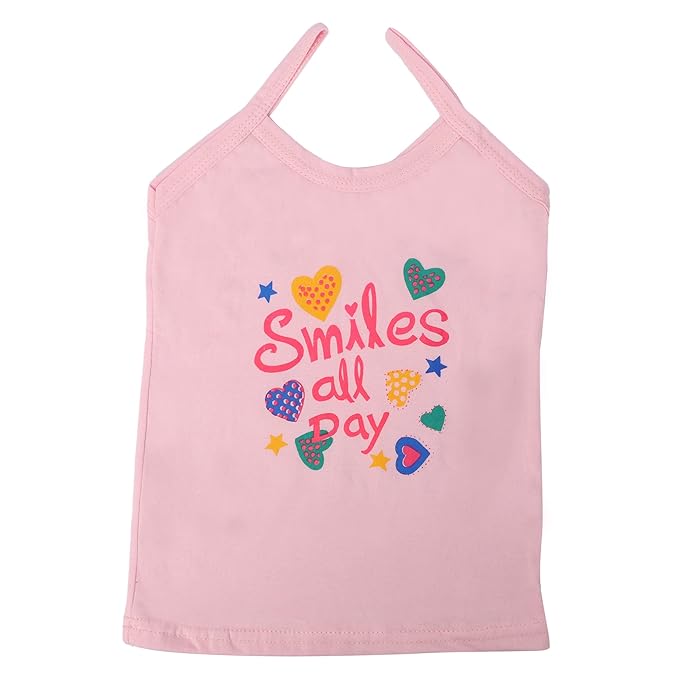 Soft Cotton Baby Printed Vest for Girls – Sleeveless Baby Innerwear Sando Baniyan Summer Wear