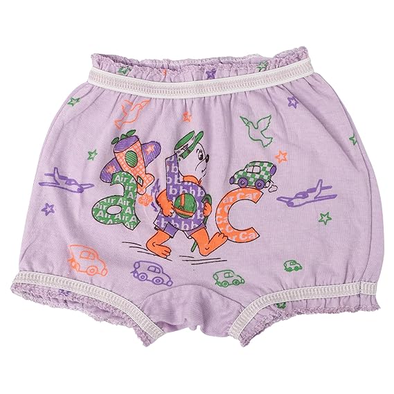 Washable and Reusable Cotton Fabric Frill Baby Panties Innerwear Bloomer Underwear