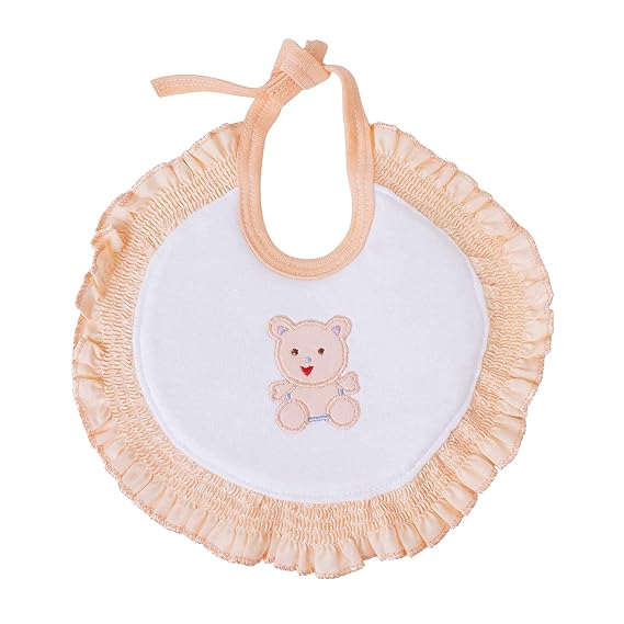 Cotton Baby Feeding Apron Bib Reusable Washable Soft Absorbent Bib for Infants and Toddlers