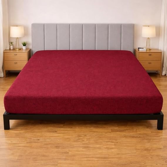 Stretchable Waterproof Mattress Protector for King Size Bed with Elastic Grip, Soft Breathable Anti-Allergy Cover