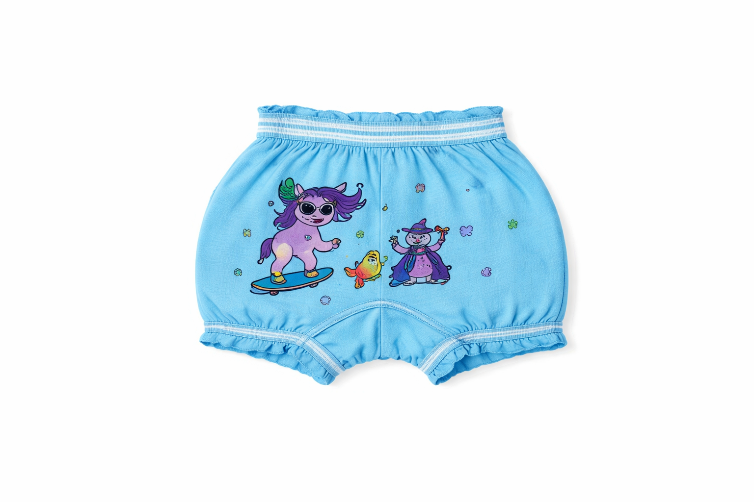 Soft Cotton Baby Bloomers with Frill – Breathable, Reusable Innerwear for Infants Toddlers