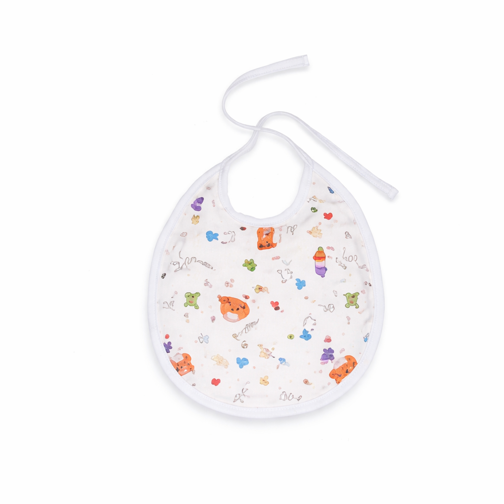 Premium Cotton Baby Bib – Reusable Washable Soft Feeding Bib for Infants Multicolor