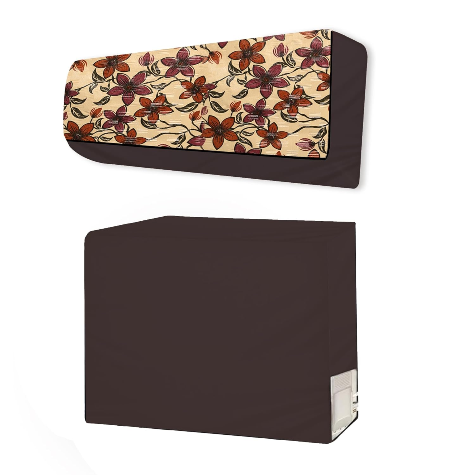AC COVER SET	 Brown Beige Flower_2 Ton 