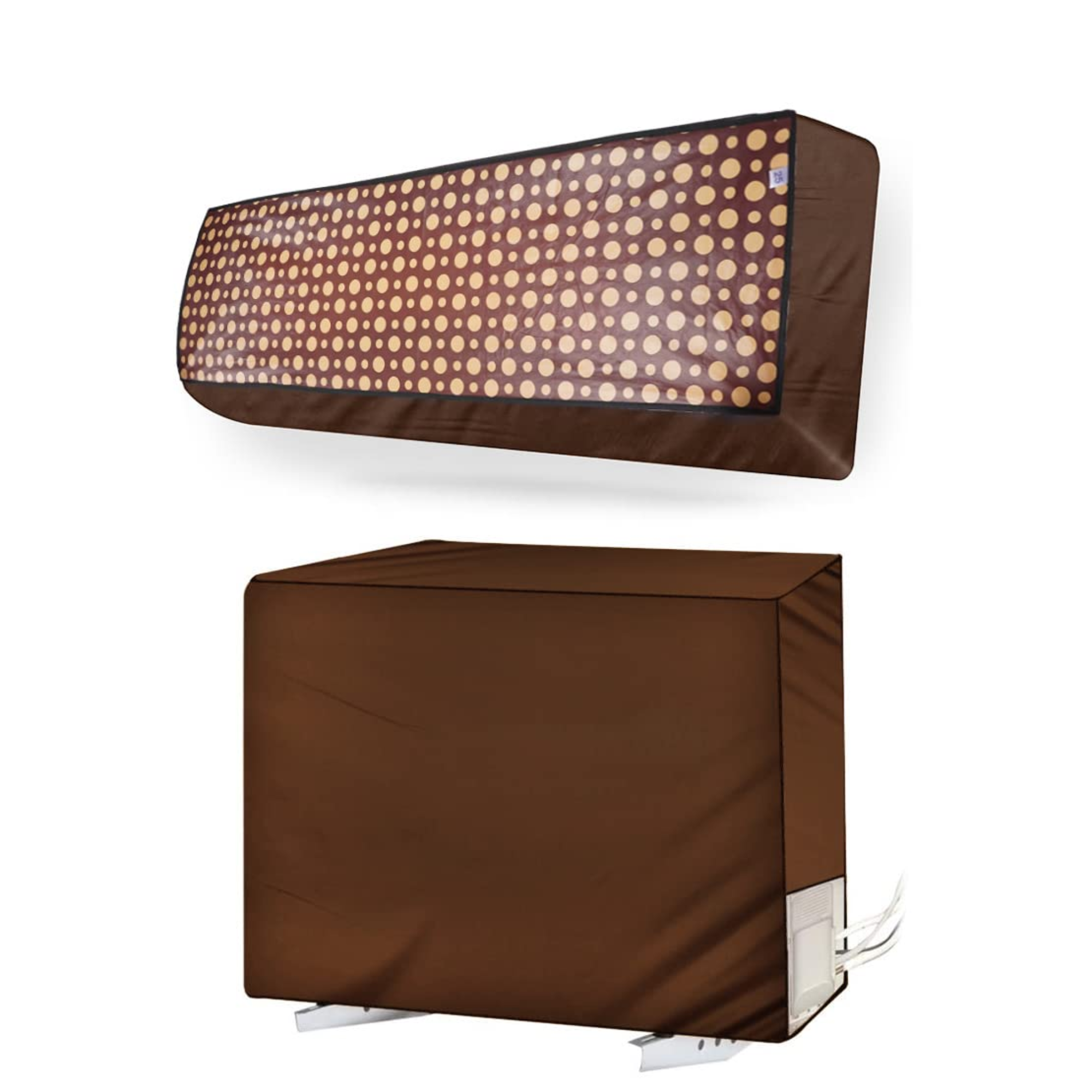 AC COVER SET	 Brown Polka_2 Ton 