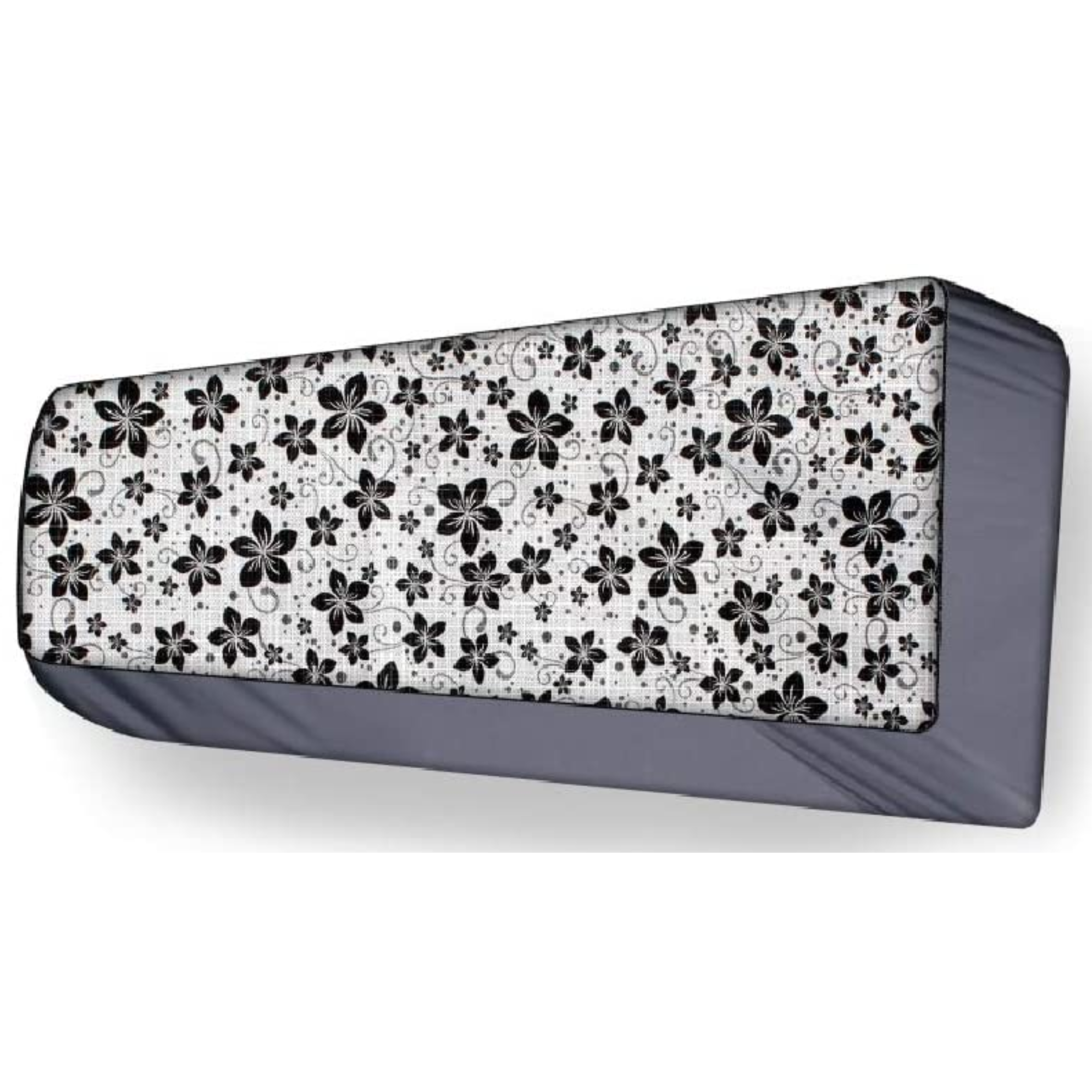 Ac Cover Indoor	 Grey Black Flower_1.5 Ton 
