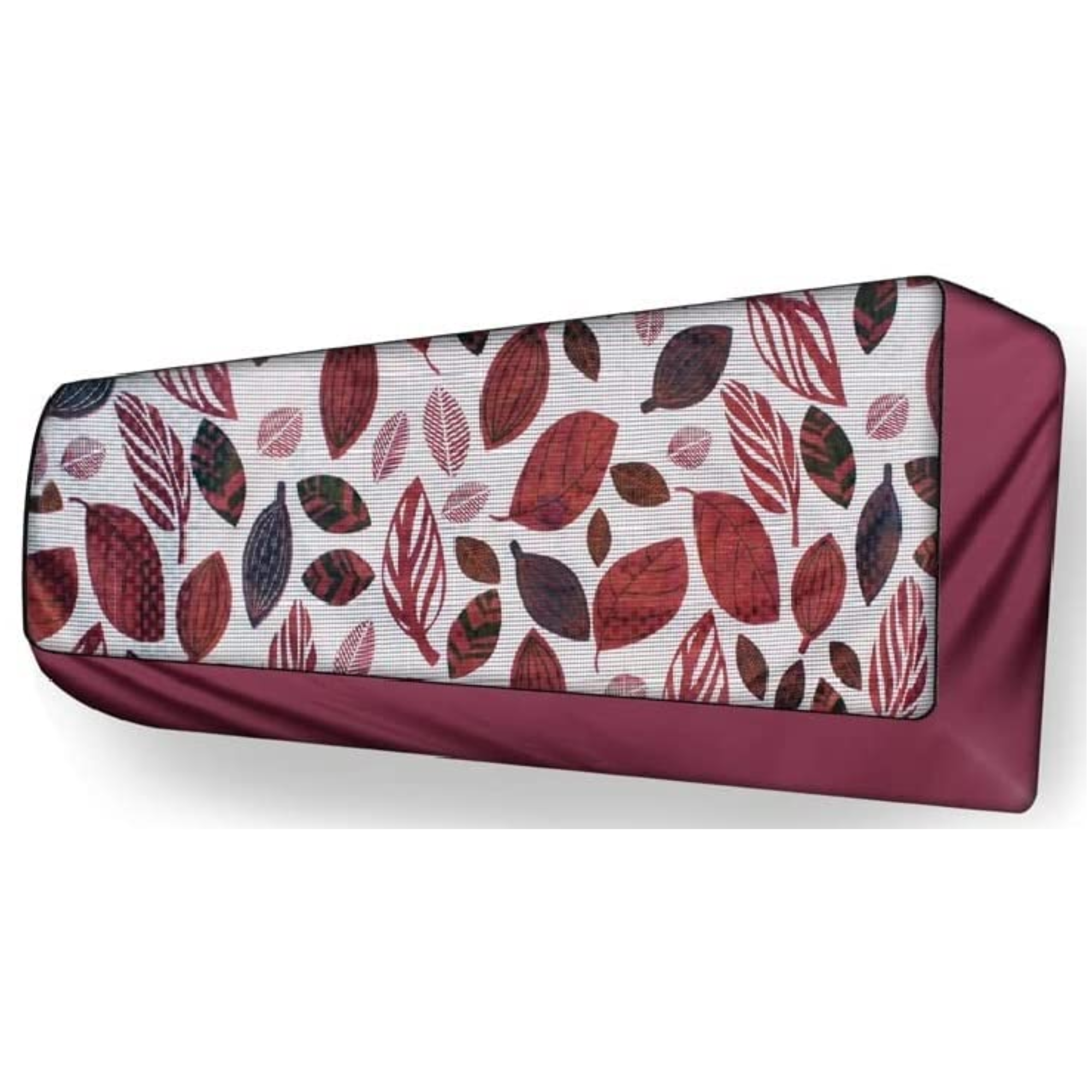 Ac Cover Indoor	 Maroon Grey Leaf_2 Ton 