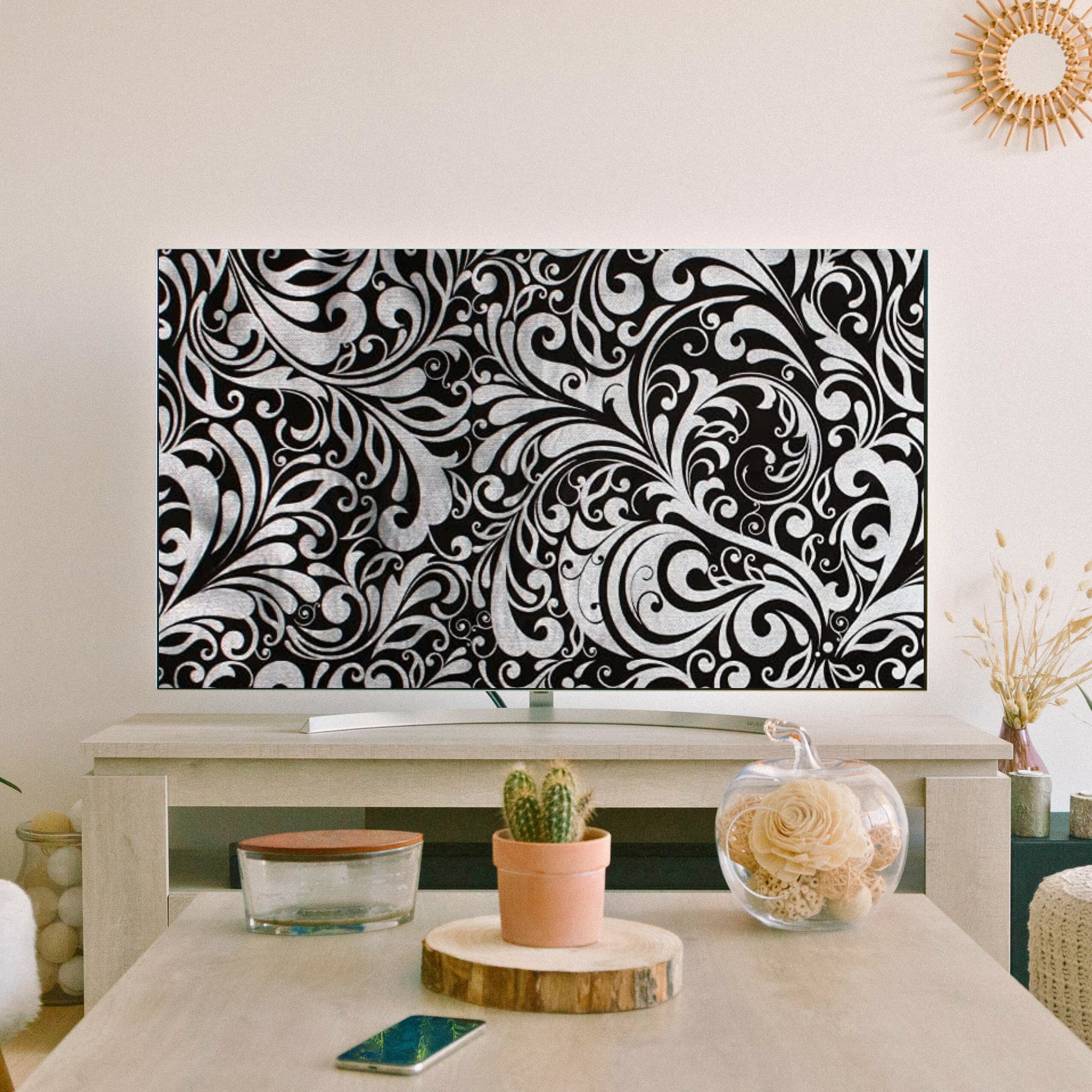 Elegant Floral Black & White