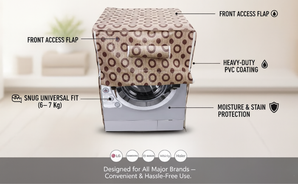 waterproof pvc washing machine cover front load