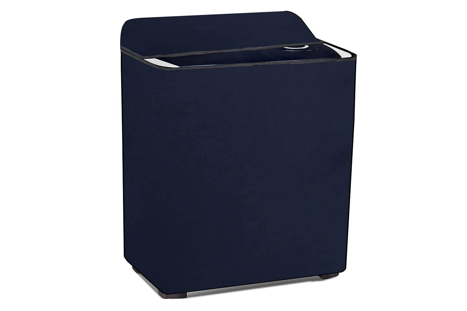 Waterproof and  Dustproof PVC Full Closure Semi-Automatic Washing Machine Cover (Blue, Durable Protection)