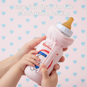baby bottle cover with strap