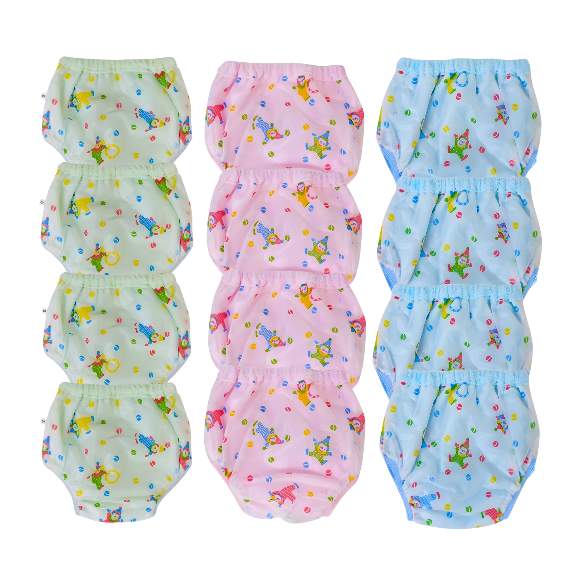 Green , Pink , Blue - 12 PCs