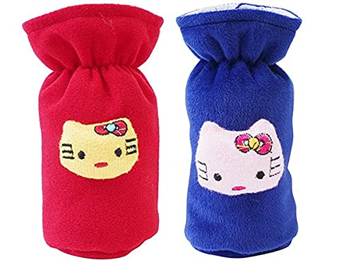 Soft Plush Baby Feeding Bottle Cover (Pack of 2) | Stretchable Bottle Sleeve 60-125 ml