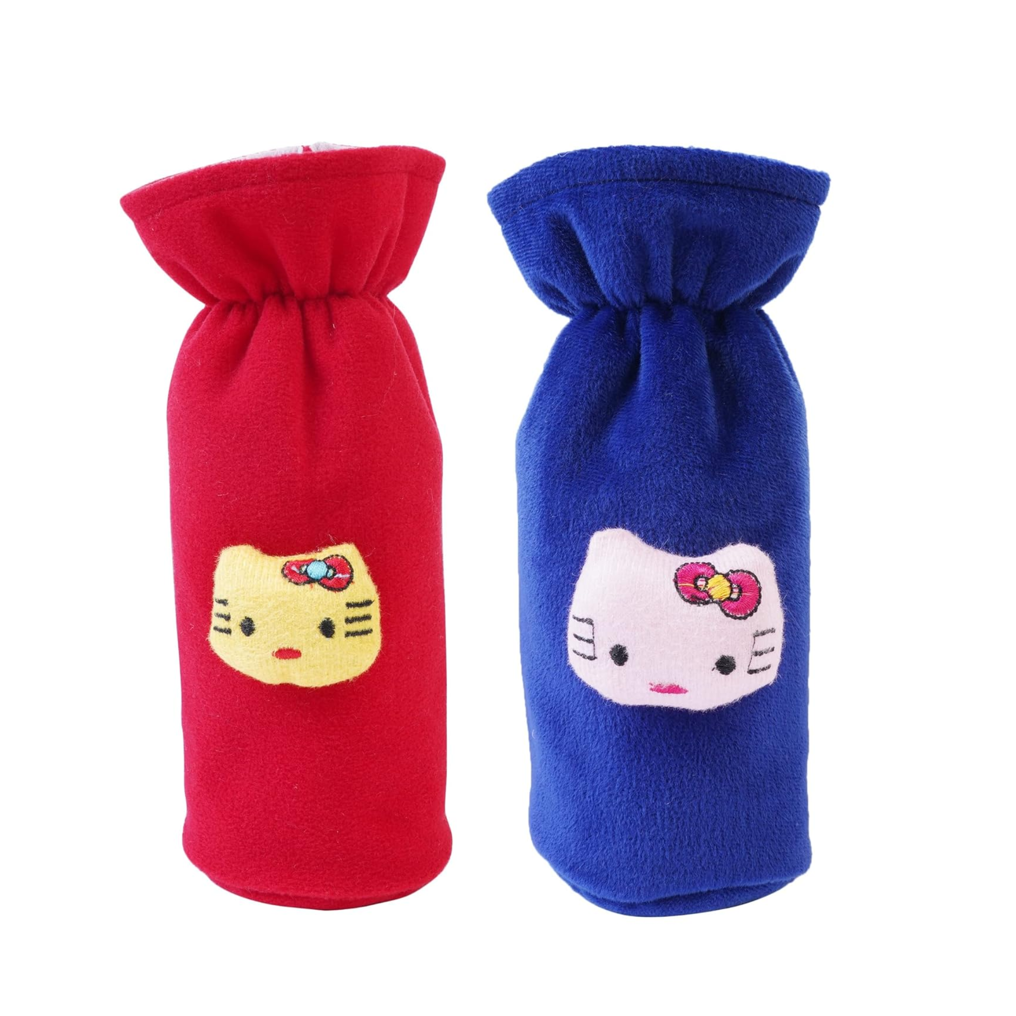 Soft Plush Cartoon Baby Feeding Bottle Cover with Stretchable Strap | Fits 130-250 ml