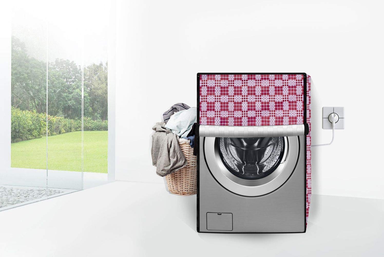 Front Load Washing Machine PVC Cover with Water Resistant and Dust Protection