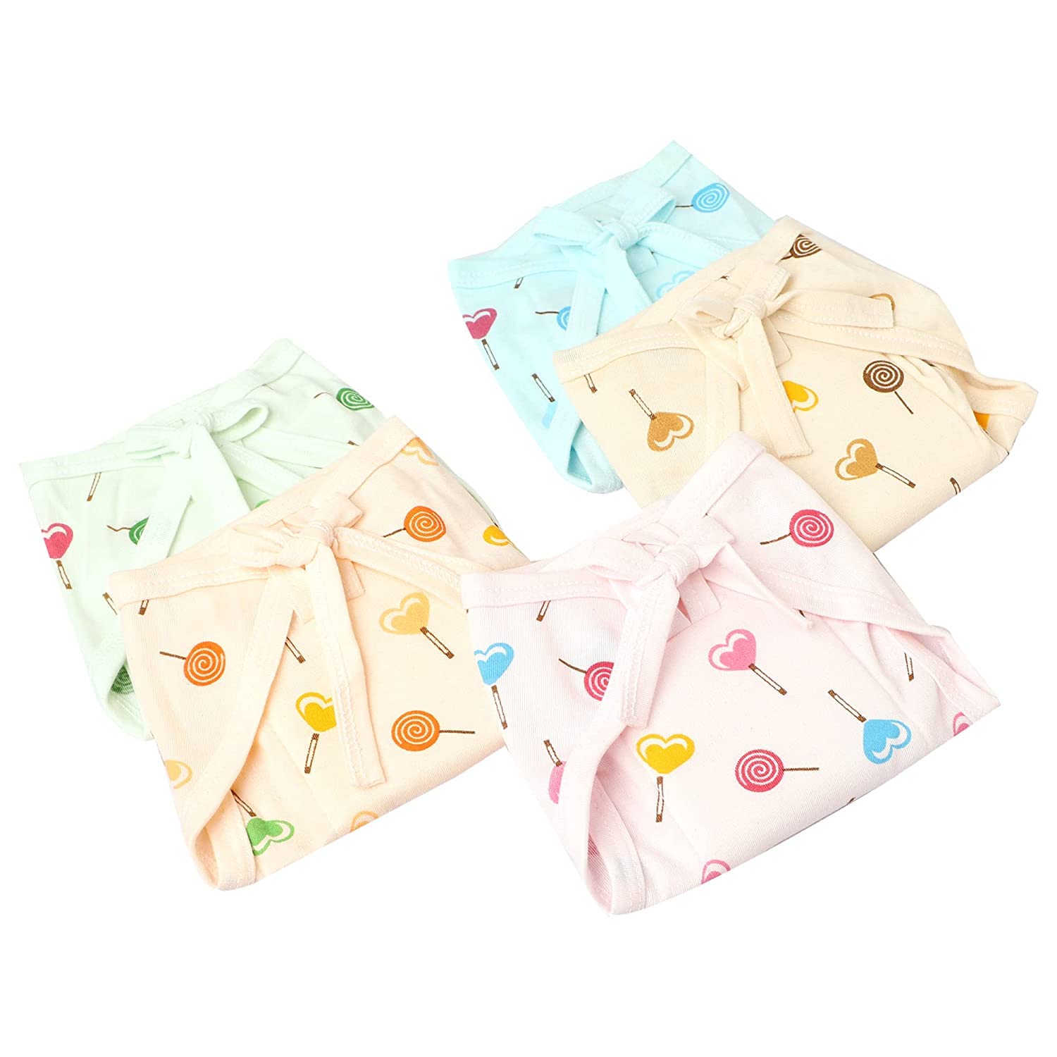 Gentle Cotton Baby Langot Reusable Cloth Diaper with Soft Absorbent Layer and Tie Closure