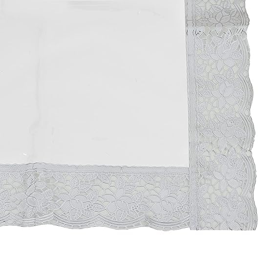 Water Resistant PVC Rectangular Table Protector for Home Dining and Kitchen Tables