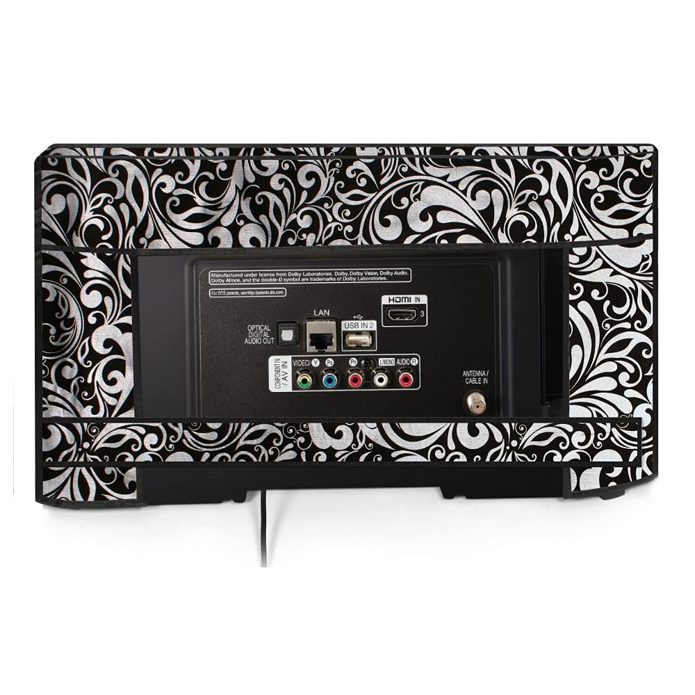 Decorative Fabric Cover for LED and LCD Smart TVs with Dust and Splash Protection