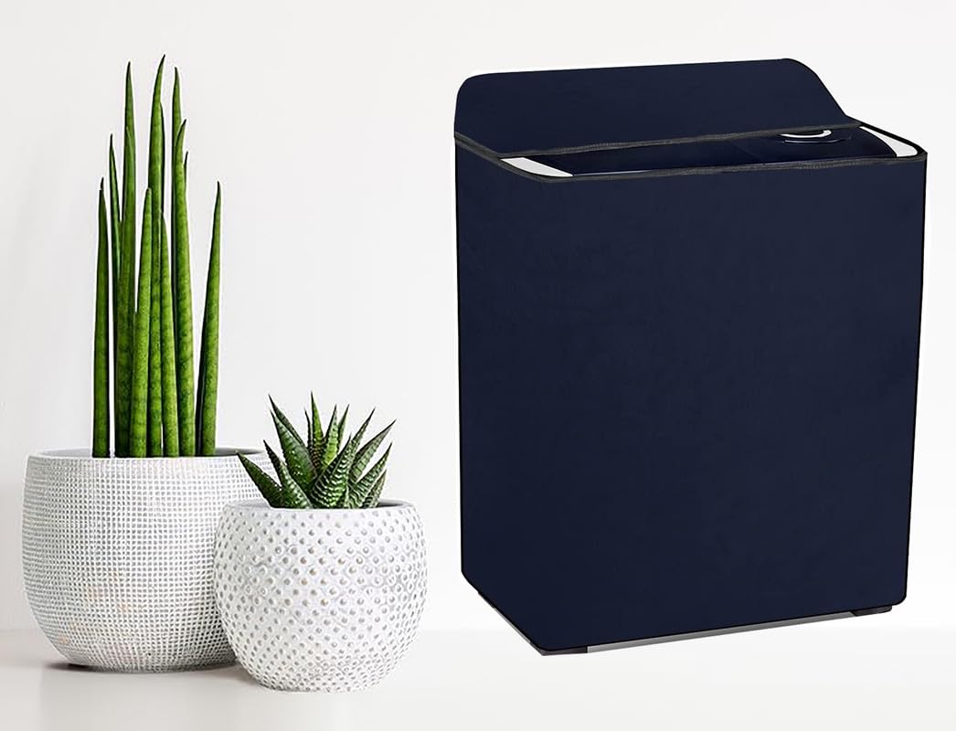 Blue Matty Fabric Cover for Semi Automatic Top Load Washing Machine Waterproof Dust Protection