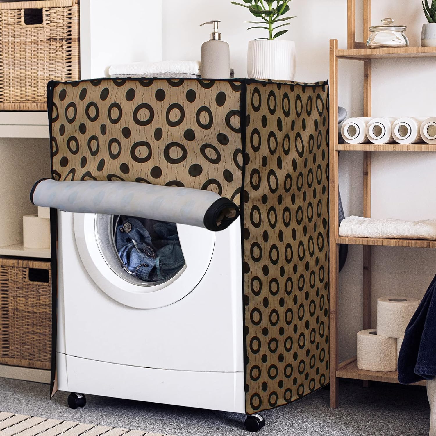 PVC Front Load Washing Machine Cover Waterproof Dust Resistant Appliance Cover