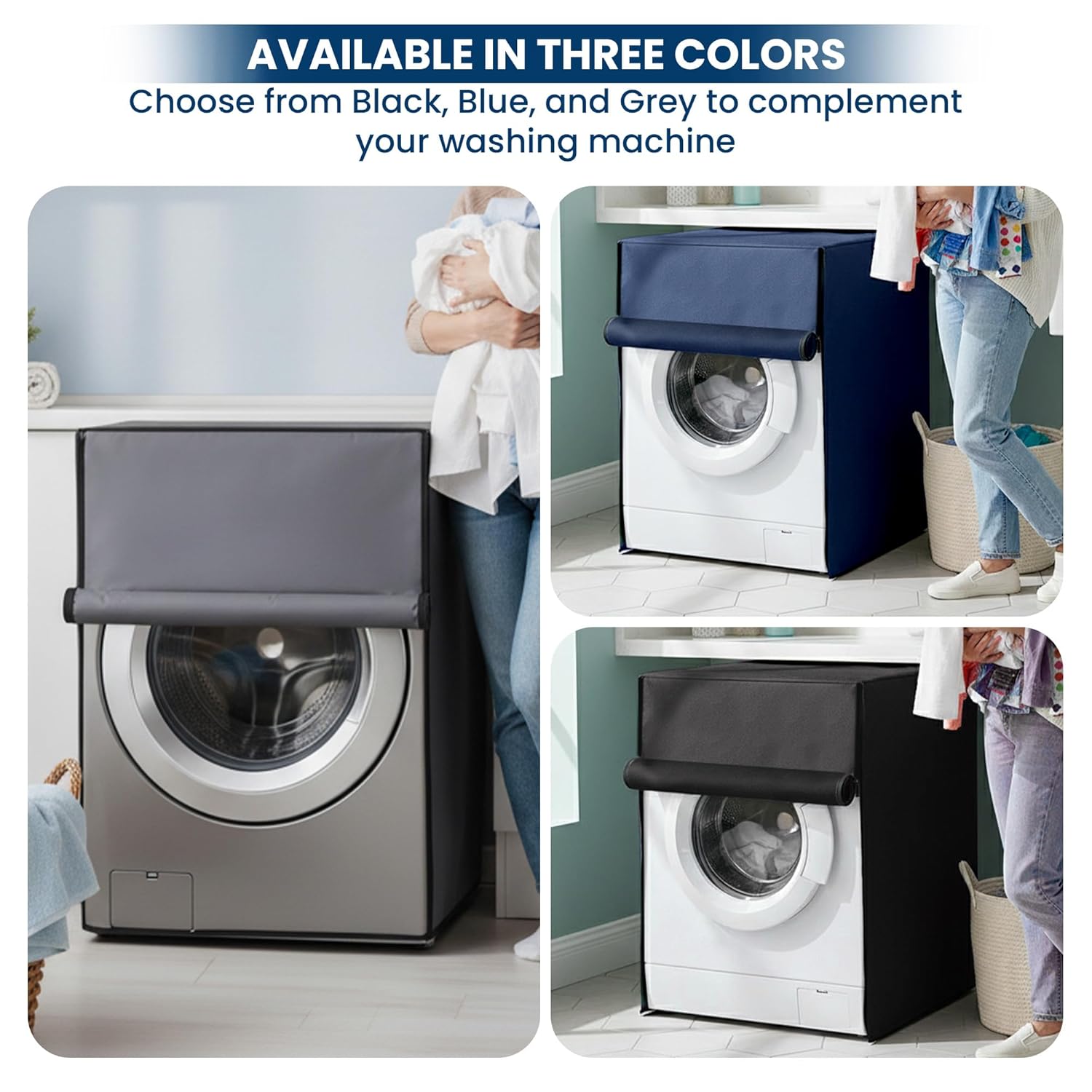 Protective Matty Fabric Cover for Front Load Washing Machines