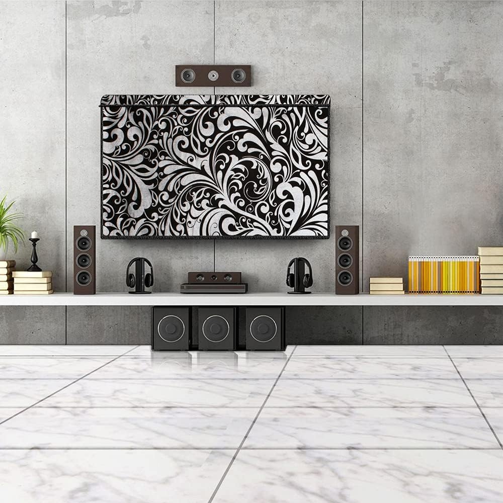 Decorative Fabric Cover for LED and LCD Smart TVs with Dust and Splash Protection