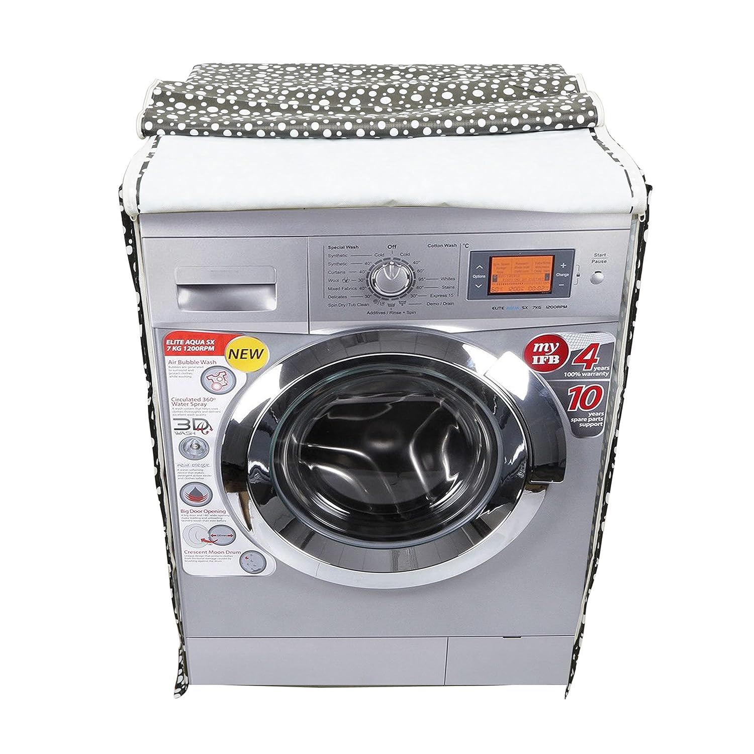 PVC Front Load Washing Machine Cover Waterproof Dust Resistant Appliance Cover