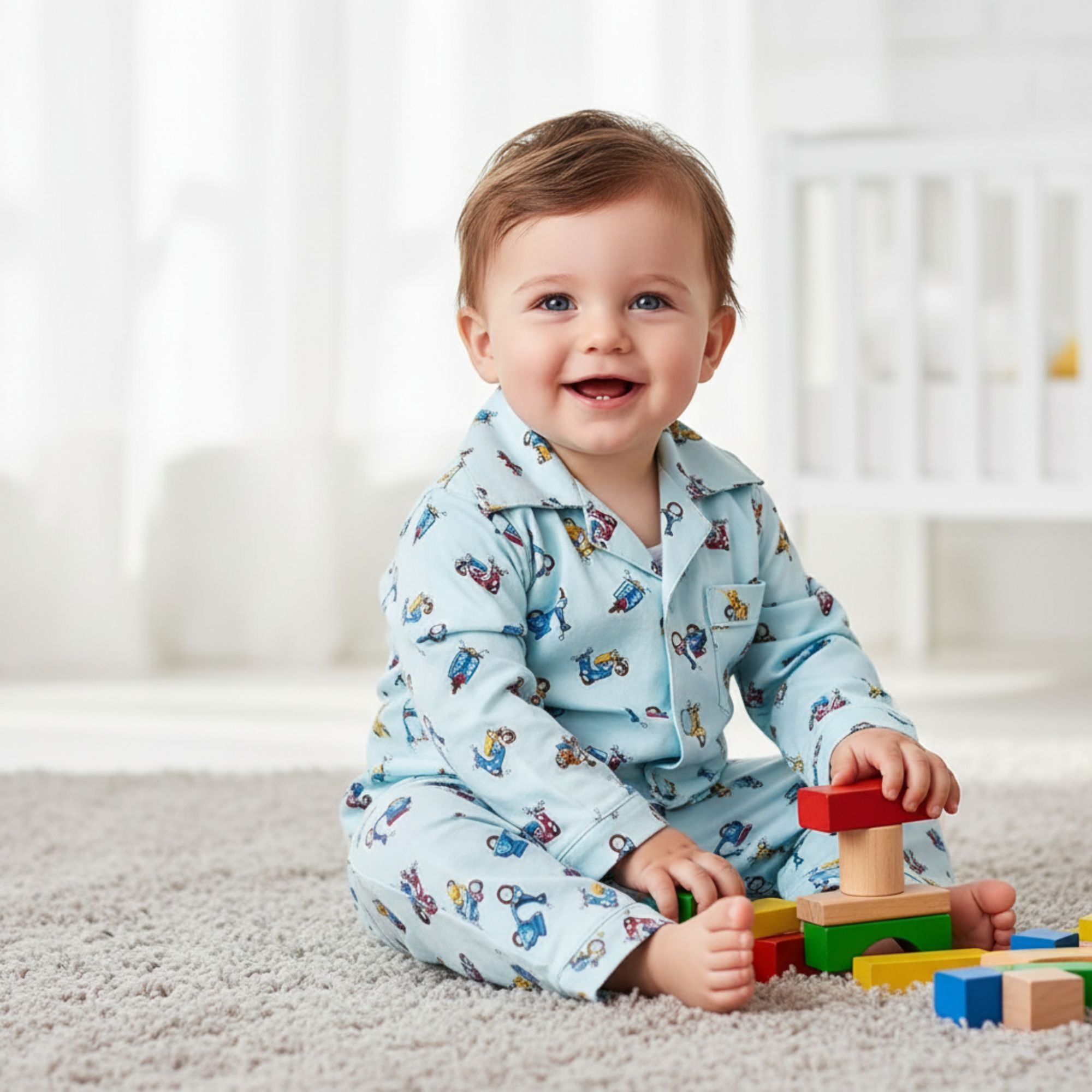 Baby Hosiery Cotton Full Sleeve Night Suit