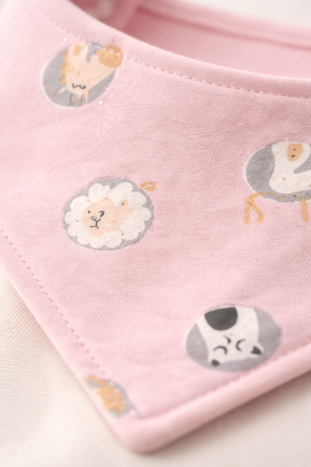 Premium Baby Feeding Bibs in Soft Cotton Bandana Style with Adjustable Buttons for Infants