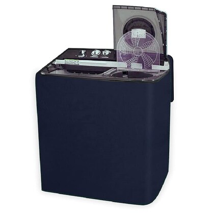 Blue Matty Fabric Cover for Semi Automatic Top Load Washing Machine Waterproof Dust Protection