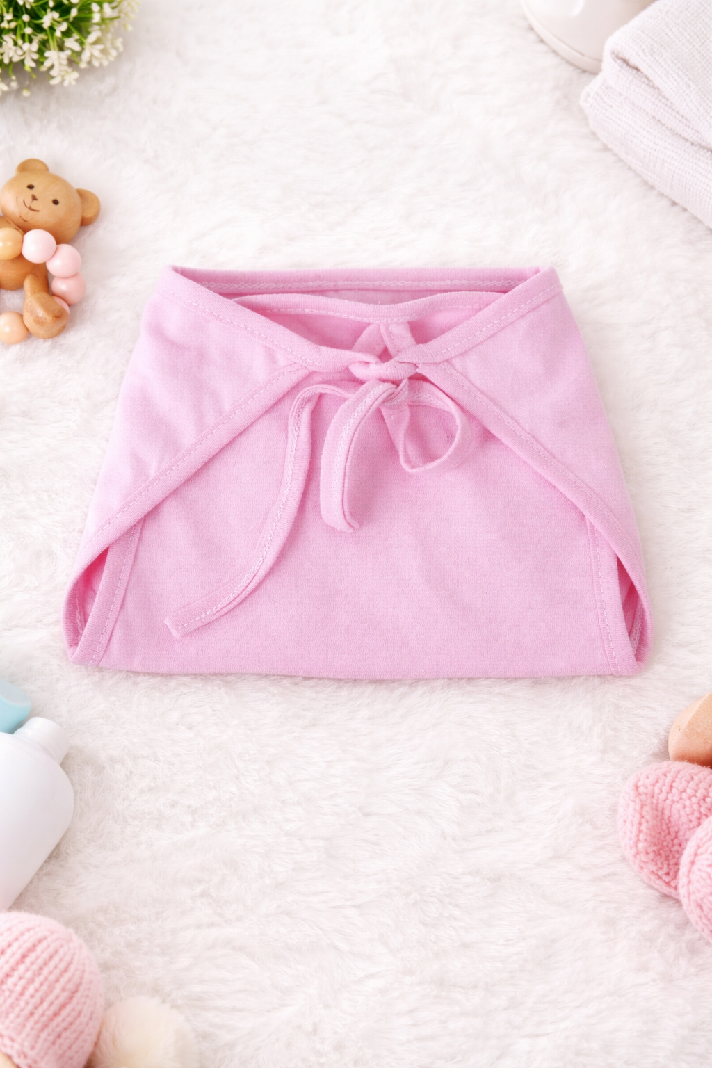 Newborn Baby Reusable Nappy – Cotton Inside, Outside, Washable U Shape Langot for Boys Girls