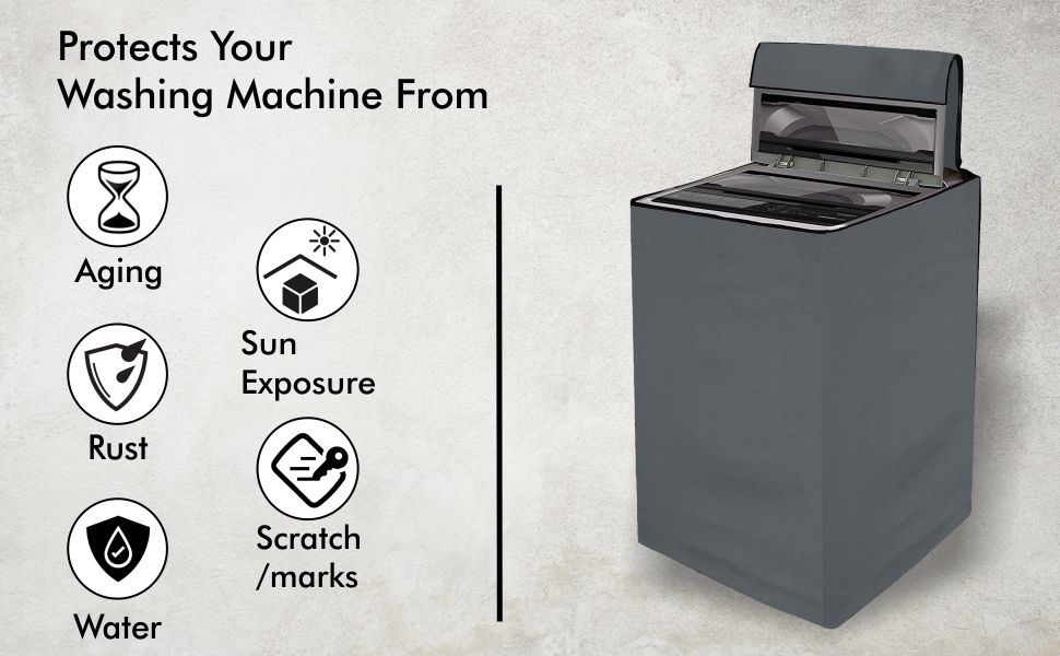Matty Fabric Cover for Top Load Washing Machine with Long Lasting Protection