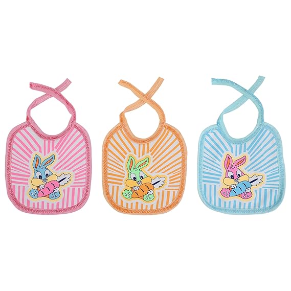 Soft Cotton Washable Reusable Baby Feeding Bib Apron Style Highly Absorbent for Infants Toddlers