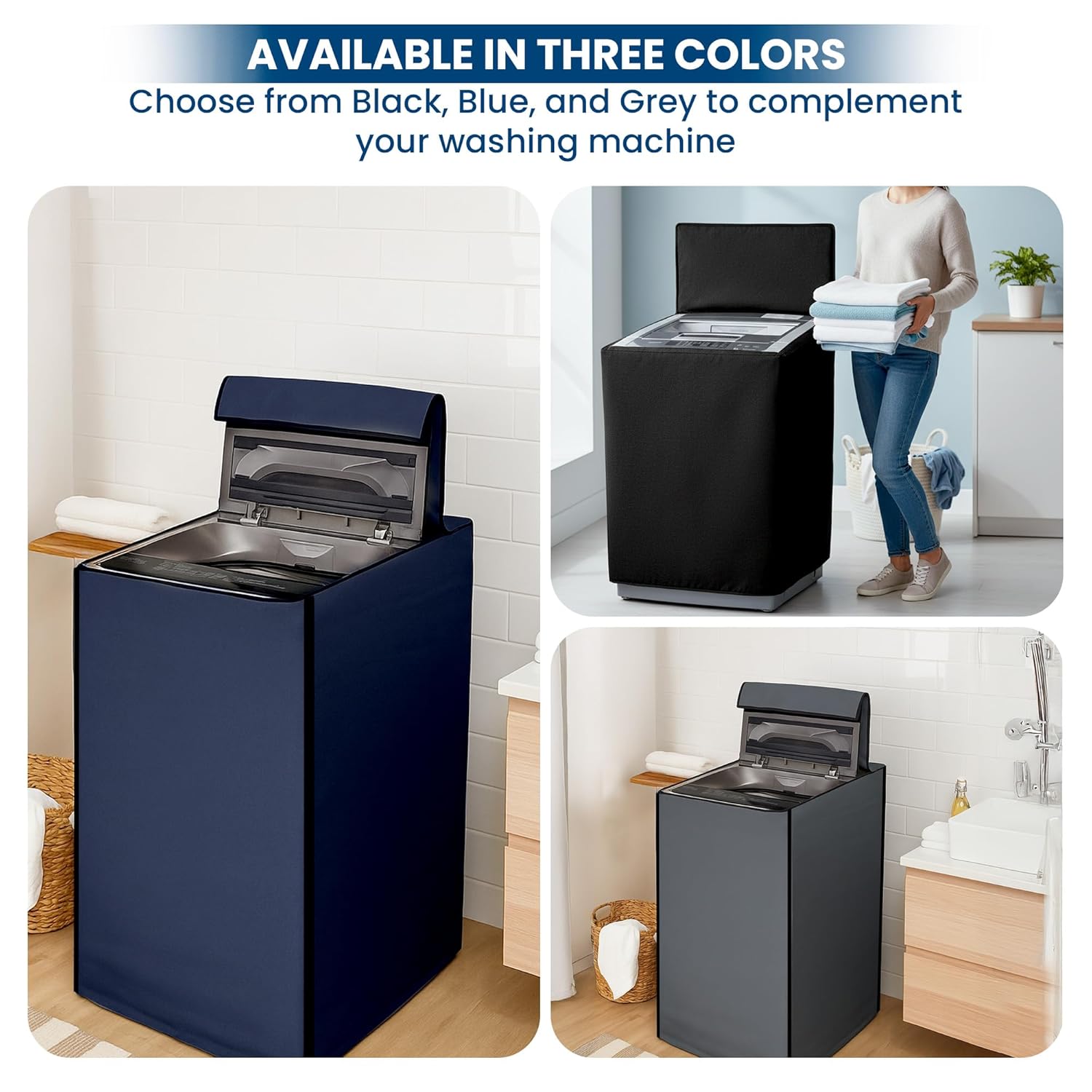 Matty Fabric Top Load Washing Machine Cover (Waterproof, Dustproof, Durable Protection)