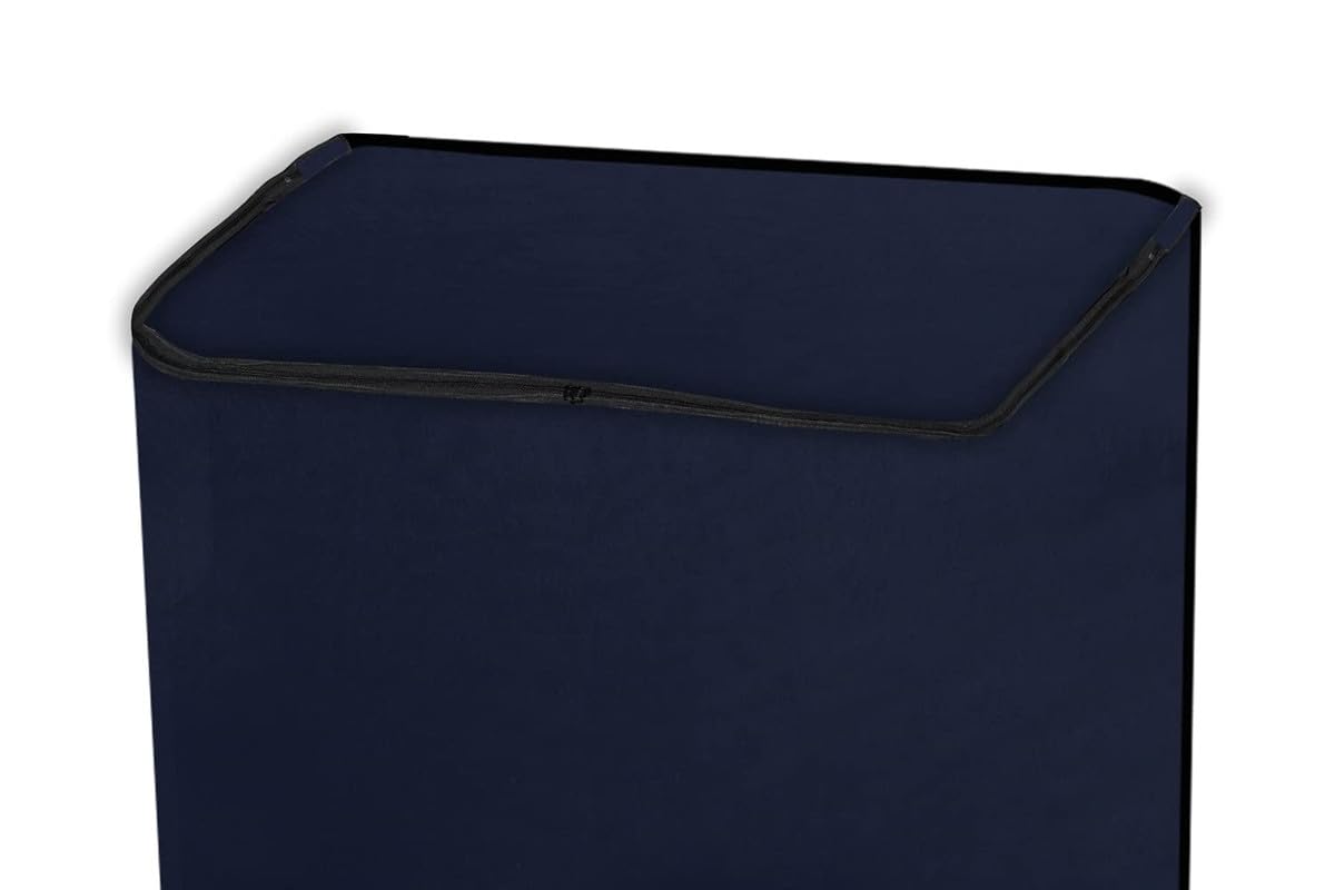 Semi Automatic Top Load Washing Machine Cover Blue Matty Fabric Waterproof Anti Dust Protection