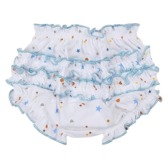 Comfort Fit Baby Cotton Innerwear for Boys and Girls – Printed Frill Style Reusable Panties