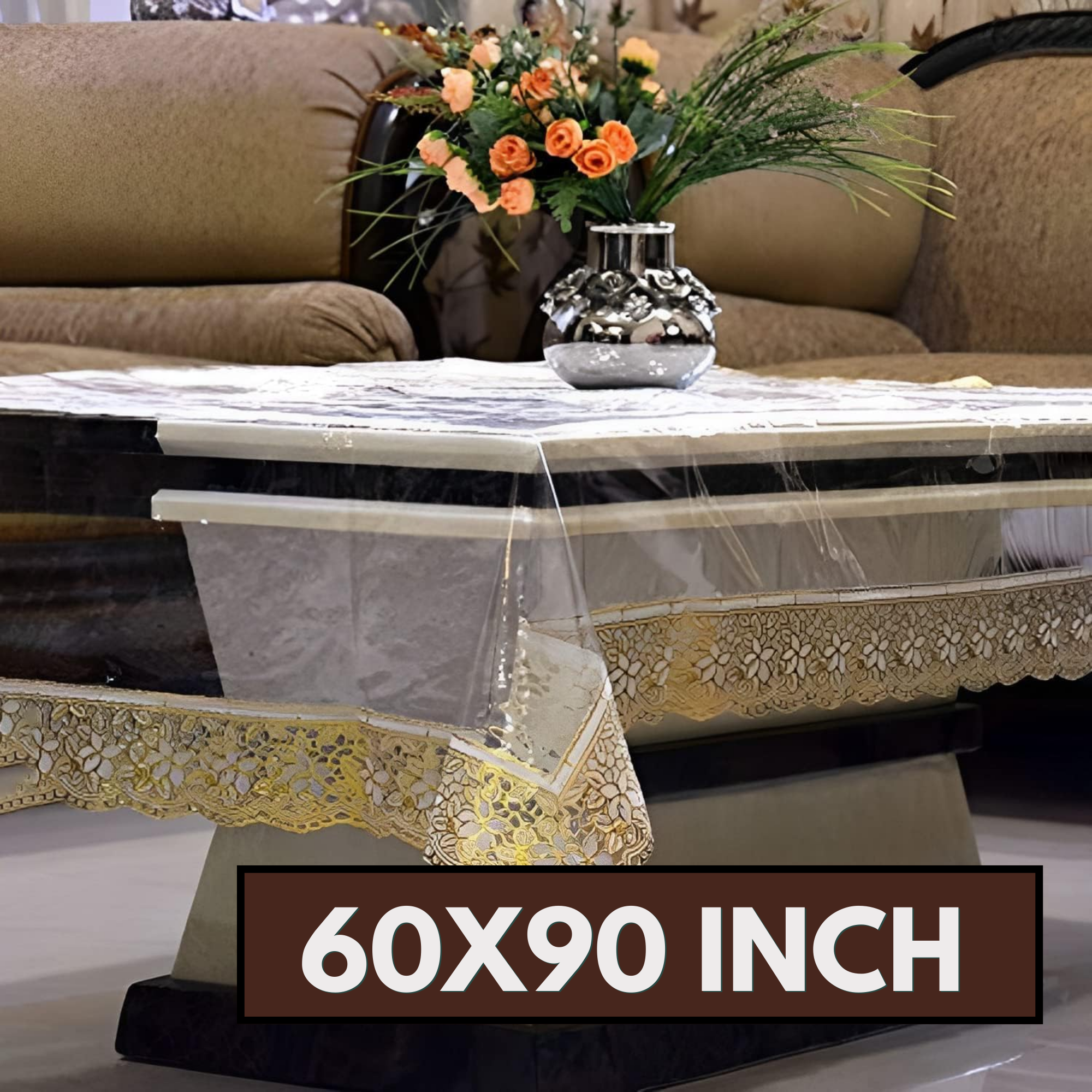 TABLE COVERS Golden_60x90 Inch 
