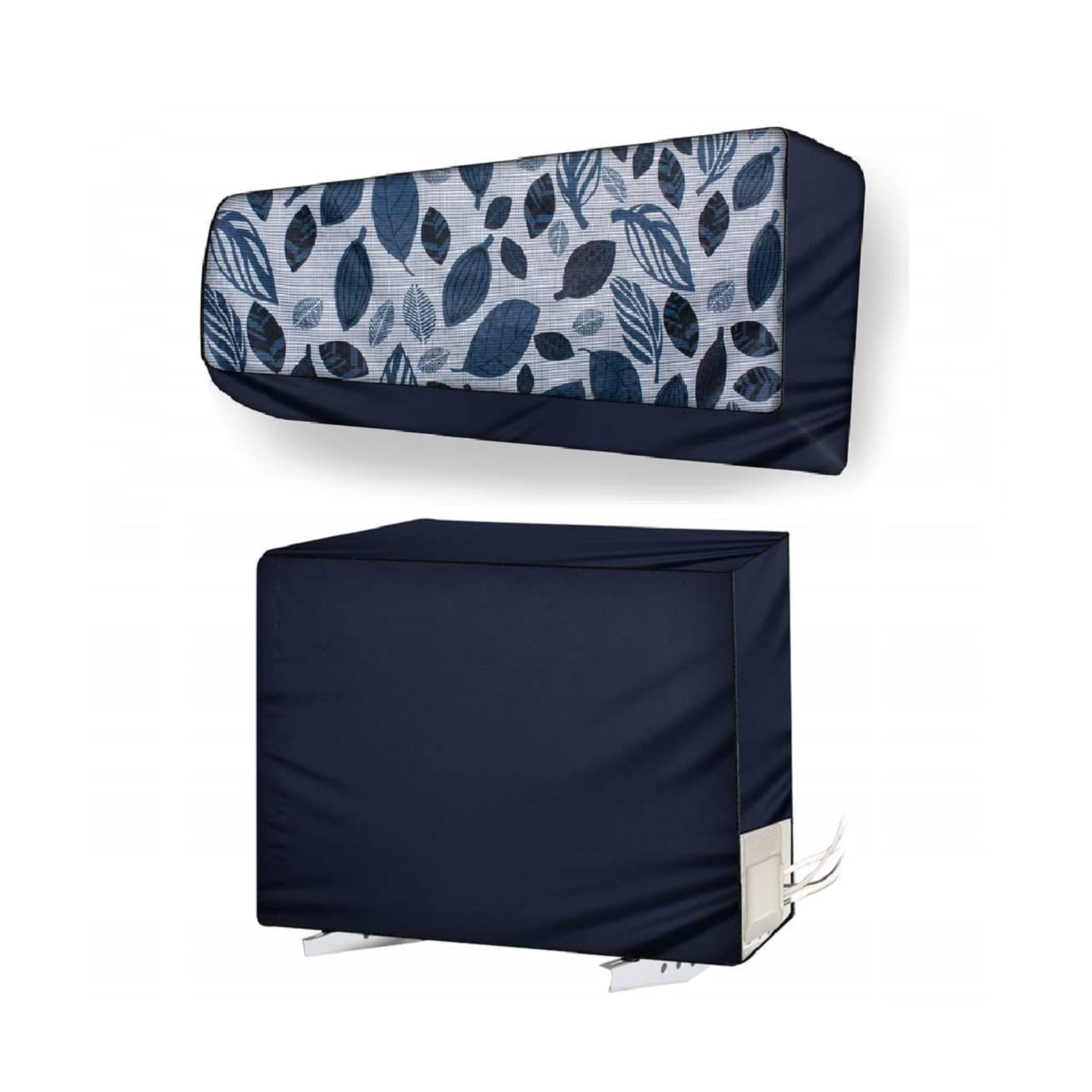 Ac Cover Set Model Wise Blue Leaf_2023 Model - 3 Star New 