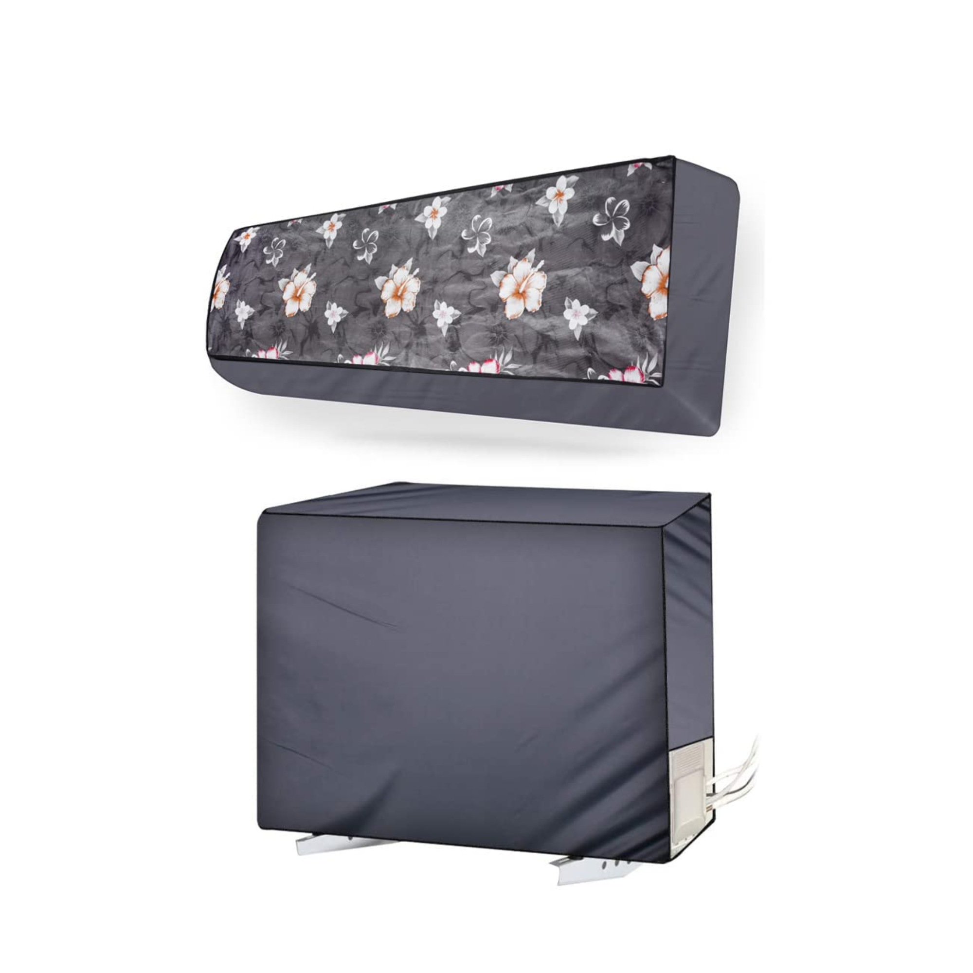 Ac Cover Set Model Wise Grey Flower_2023 - 1.5 Ton 3 Star Inv 
