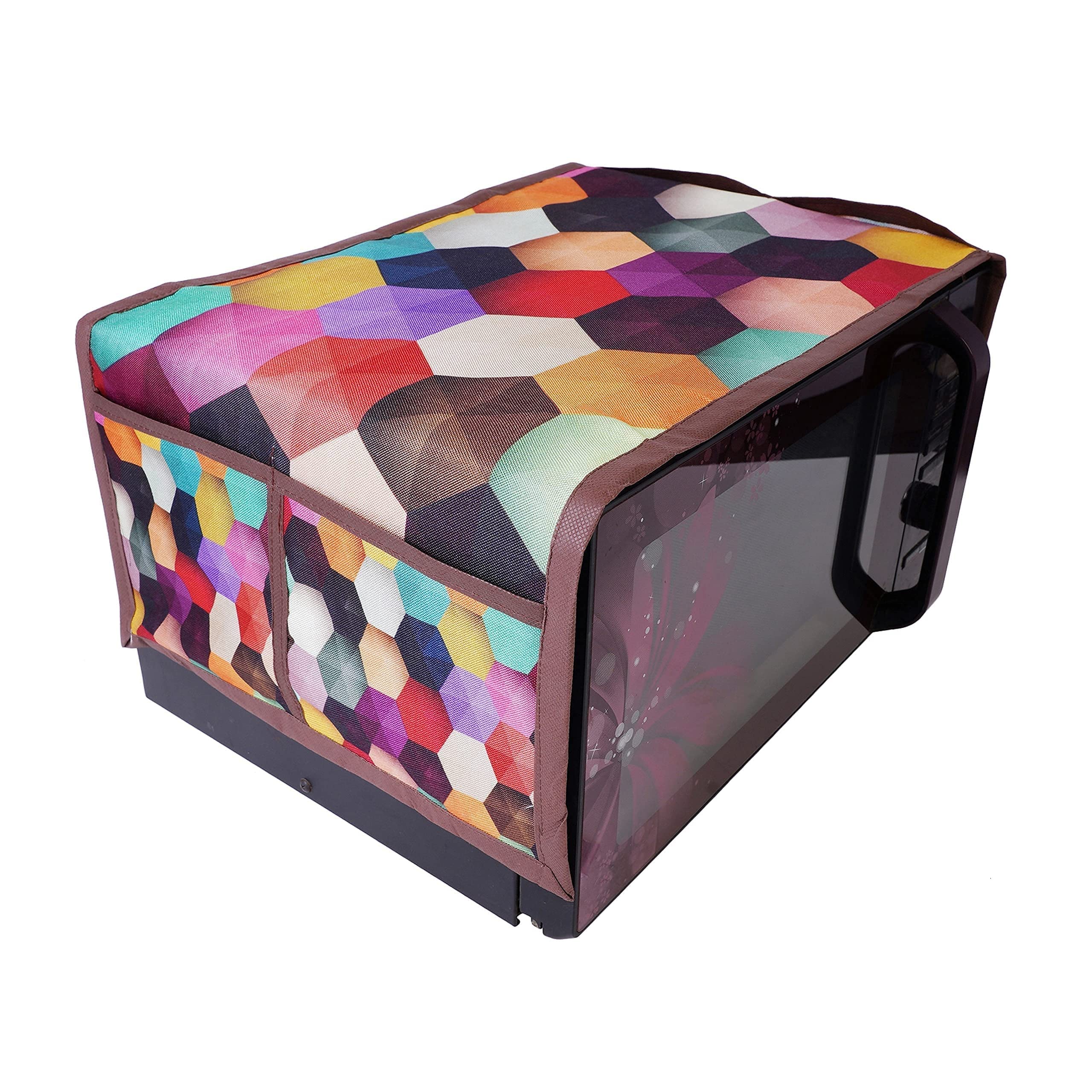 Jute Microwave Oven Top Cover Hexagan 